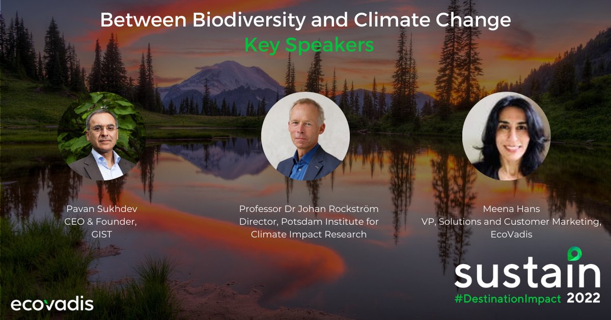 ecovadis's tweet image. Happening now - #Sustain2022 Day 2 just kicked off! Join us today to hear from GIST, @PIK_Climate  &amp;amp; more during the plenary sessions! ecovad.is/3Jgbbz1 #DestinationImpact