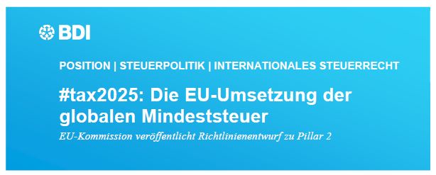 BDI zur Mindeststeuer anlässlich des Treffens der EU-Finanzminister heute:
bdi.eu/presse/#/artik…
Aktuelle BDI-Position: bdi.eu/media/publikat…
#Der_BDI