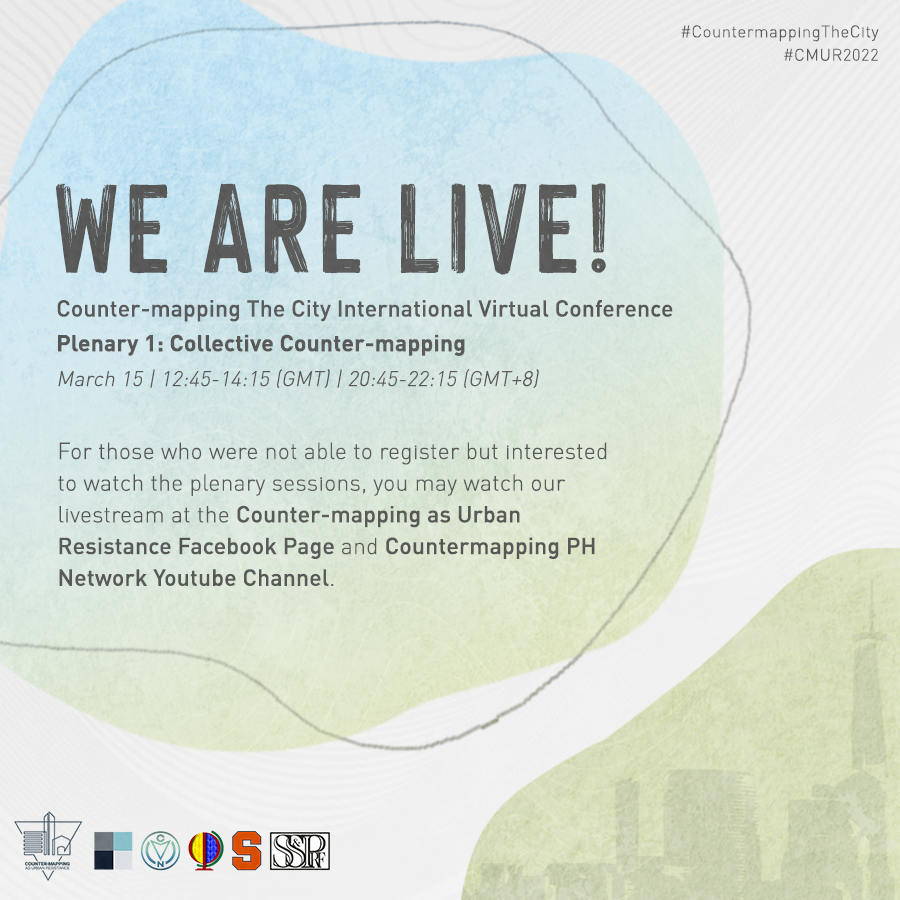 cmur2022's tweet photo. Plenary 1: Collective Counter-mapping of the Counter-mapping The City International Virtual Conference is now live!
#CMUR2022
#CountermappingTheCity
#UrbanResistance https://t.co/RolgivGUMC