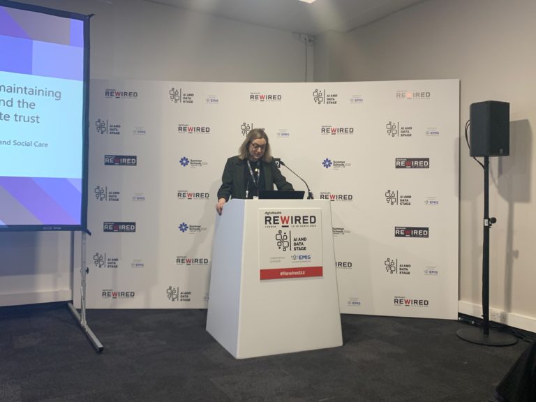 Our first story from <a href="/DHRewired/">Digital Health Rewired</a> is now live 🎉

Find out what Dr Nicola Byrne, the National Data Guardian for Health and Social Care had to say over on the AI and Data Stage #Rewired22  

Full story 👉 ow.ly/1n3450IjzCY