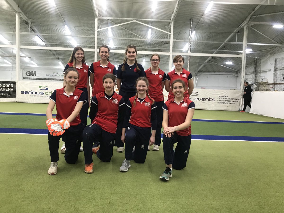 Girls loving life after qualifying for the Lady Tavaner’s final at the Ageas bowl.