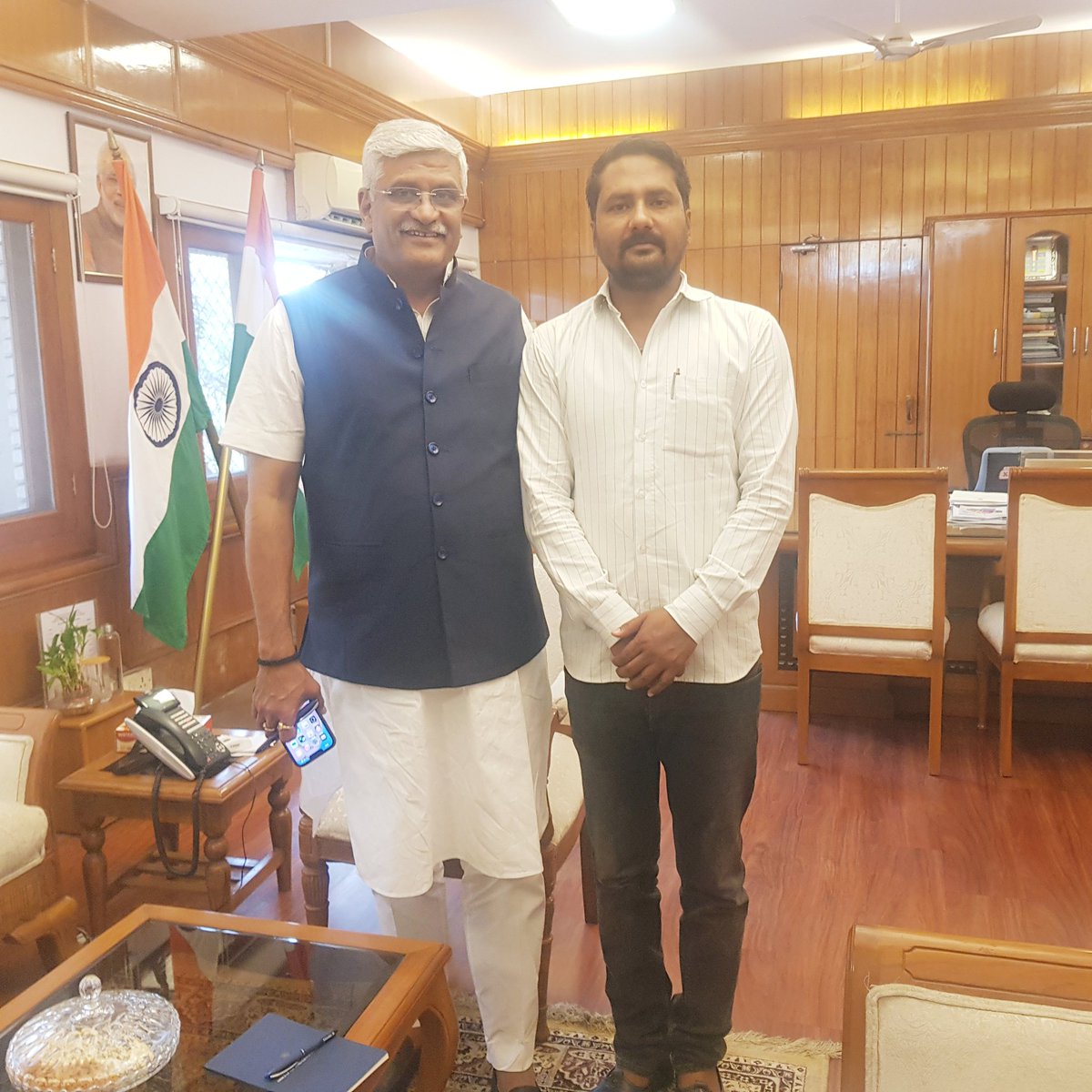 DeepakS59265722's tweet photo. जमवारामगढ़ की समस्याओं को लेकर श्रम शक्ति भवन नई दिल्ली, में आदरणीय श्री गजेंद्र सिंह जी शेखावत (केंद्रीय जल शक्ति मंत्री) भारत सरकार से शिष्टाचार भेंट
@gssjodhpur @PankajMeenaBJP @Ashokme11136581 https://t.co/pwUNK6RRrl