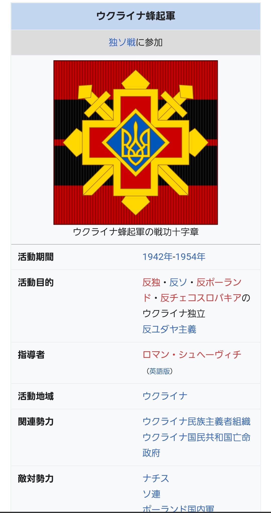 Day 424okuc6fkxfwwi いや ほら 反ナチス Amp 反ソ連 ロシア Amp 反ポーランド Amp 反チェコのウクライナ蜂起軍の件有ったし 最近復権運動してるらしい Amp ロシアくんがウクライナをナチ呼ばわりする根拠らしい し 第二次大戦の頃とは言え Day 424okuc6fkxfwwi いや ほら 反ナチス Amp 反ソ連 ロシア Amp 反ポーランド Amp 反チェコのウクライナ蜂起軍の件有ったし 最近復権運動してるらしい Amp ロシアくんがウクライナをナチ呼ばわりする根拠らしい し 第二次大戦の頃とは言え