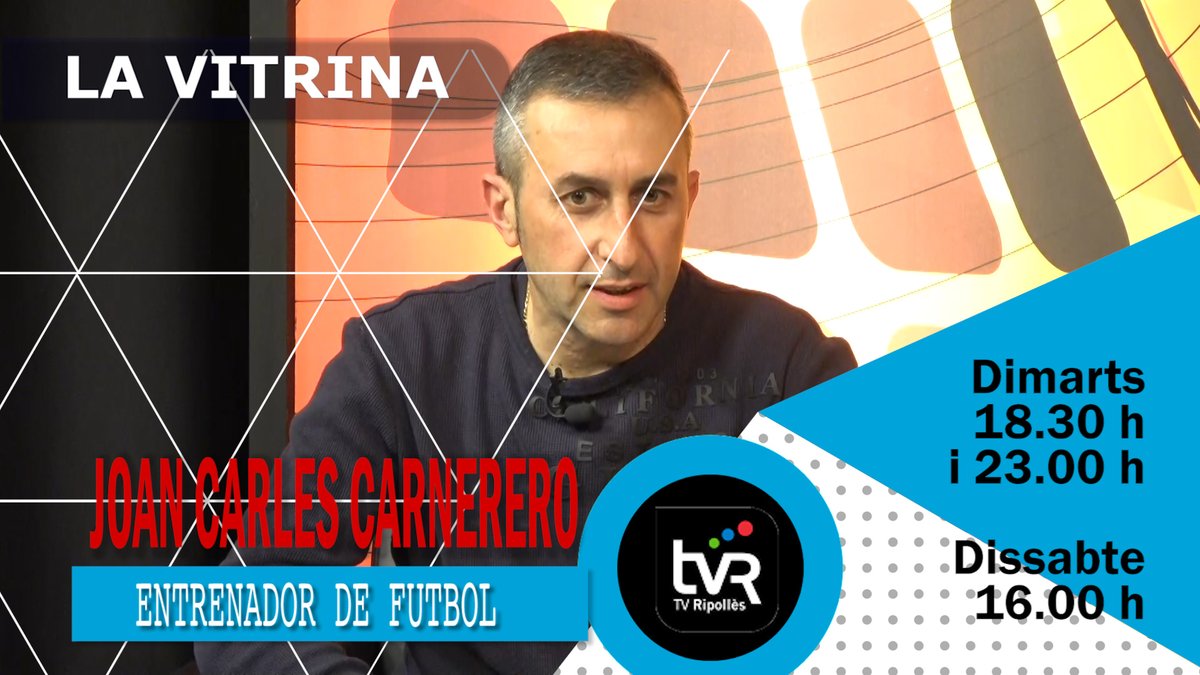 CorisaMediaGrup's tweet photo. 📺 AVUI a #TVRipollès 🕒 18.30 i 23h 🕒 Joan Carles Carnerero protagonista de La Virina @juditcuros un entrenador de futbol que gairebé ha passat per tots els clubs de la comarca #Ripollès https://t.co/yuzRCPeb7p