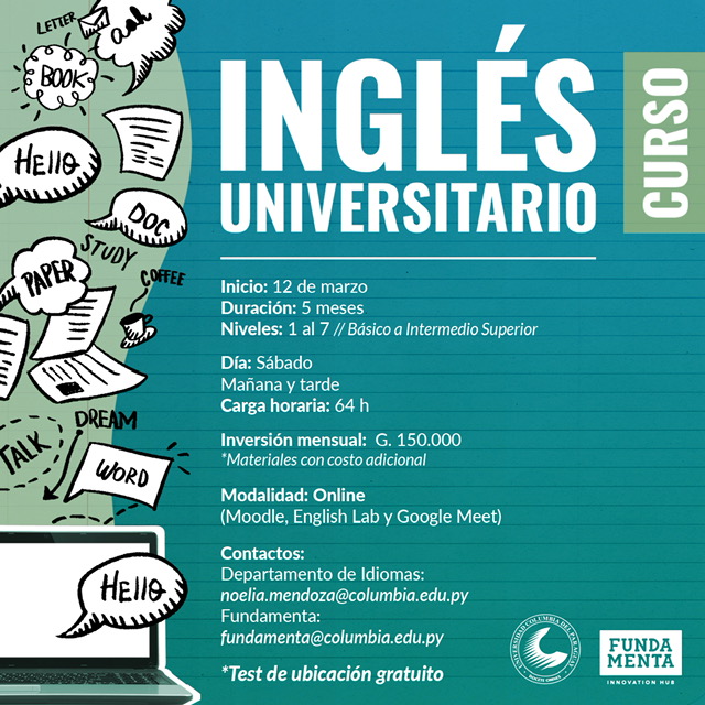 FundamentaH's tweet photo. Learn English with US!
Las inscripciones siguen abiertas!
Inscripción aquí: https://t.co/Zq9MblSWbB
@UCPy #LearnEnglish #englishlearning https://t.co/4ujgGw8lo5