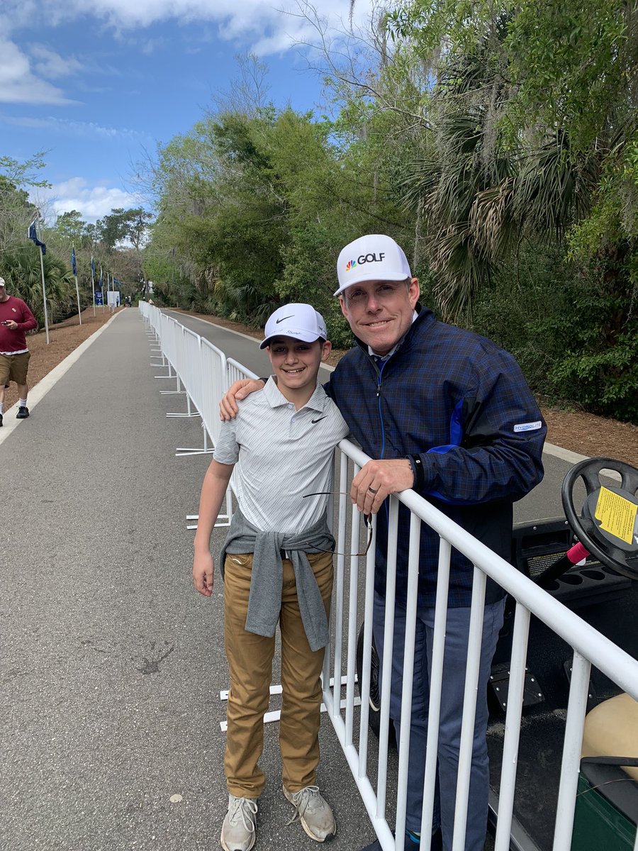 SleegerD's tweet photo. @JLeonardgolf Hey Justin. Thanks for making my son's day yesterday at the Players. I also showed him "the putt" at Brookline! Thx again. https://t.co/uPCoVryesN
