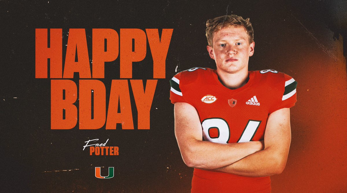 coach_cristobal's tweet photo. HAPPY B DAY!!! @fred_potter15 
#GoCanes https://t.co/EeAAiZ1Udb