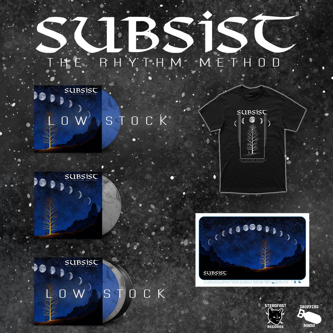 SubsistHc's tweet photo. Our album, The Rhythm Method, has been up for pre-order since Friday. We are running low on both the blue variant (2 left) and the test press bundle! Just a heads up so no one misses out. https://t.co/UBpG2PfpSP
#90shardcore #90smetalcore #chicagohardcore https://t.co/aj7iqYgIDo