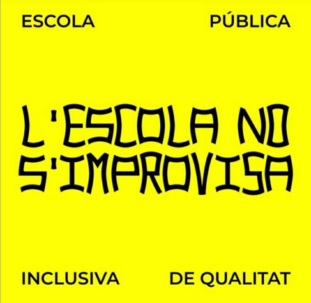 Ja n'hi ha prou! ✊

#lEscolaNOsImprovisa #vagaeducació #EscolaPúblicadeQualitat #NegociacioRealJa #Institut #RibotiSerra