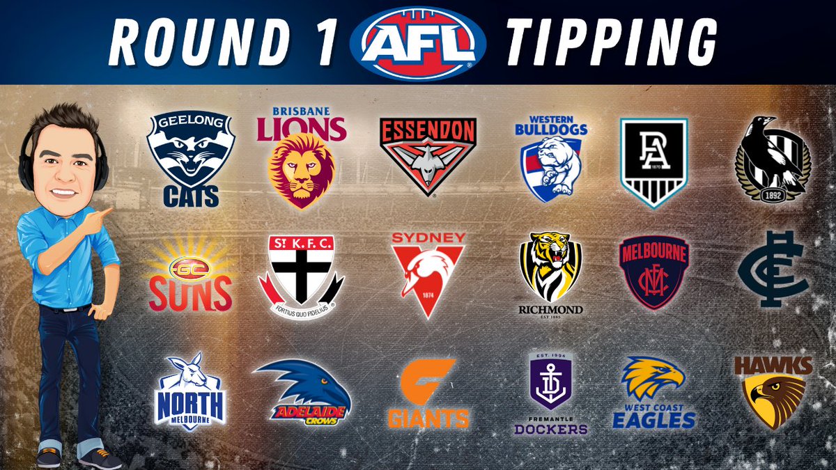 TheHoopsCrew's tweet photo. Need some help with your footy tips for Round 1? The Hoops has you covered ✅

▶️ AFL Round 1 Footy Tips - https://t.co/FevTCup5lK

#AFL #ESPNFootyTips https://t.co/NQDWFC0zoi