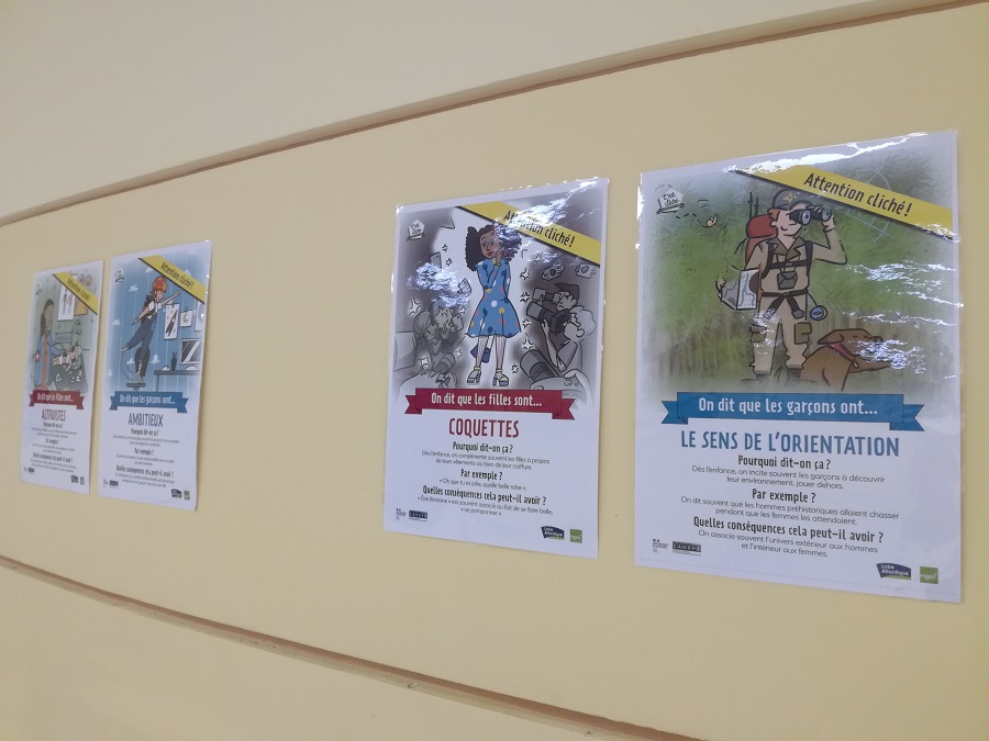 Productions d’élèves sous forme de photos, de textes, de dessins, panneaux prêtés par nos partenaires et affiches sont au cœur de l’exposition pour poursuivre le travail autour de l’#EgaliteFH <a href="/OrientationNdie/">Agence Régionale de l'Orientation et des Métiers</a> @cidff61 <a href="/canope_61/">Atelier Canopé 61</a> <a href="/SantePubliqueFr/">SantépubliqueFrance</a> #ONUWomen #UNWomen <a href="/ac_normandie/">Académie de Normandie</a>