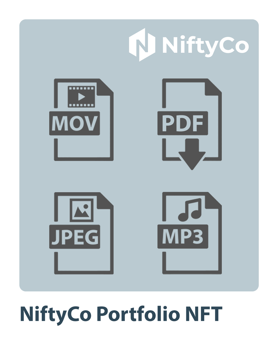 NiftyCo's Portfolio #NFT minting service is going to change the game. Add 🎶📽️📄🌄 and more to each NFT and #mint across multiple #blockhains. ❤️ Or follow for early access. #web3 #artists #musicians #writers