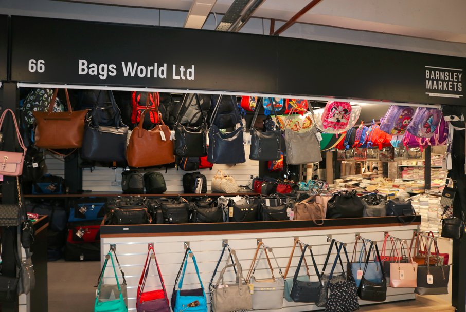 Have you heard? Bags World Ltd offer the best quality products at affordable prices. If you need any kind of bag, from a backpack to a shoulder bag, then visit their stall, located at units 65-66, on the ground floor. #ShopLocal #BarnsleyIsBrill