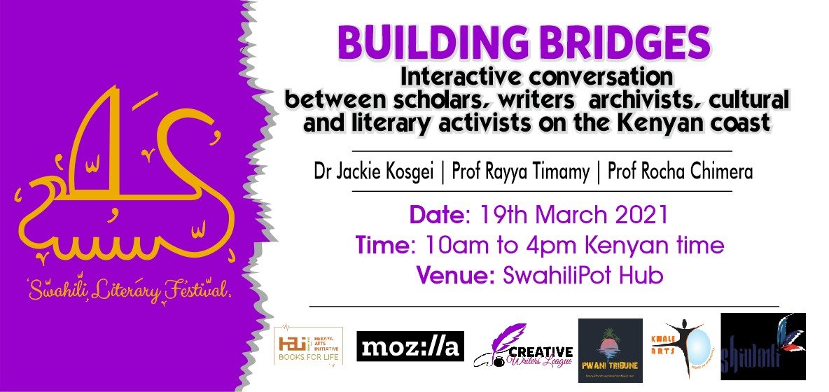 I enjoyed the last Swahili Literary Festival and looking forward to the coming one this weekend, 18th March-20th March. Also excited to be featuring in the discussions alongside those whose work I admire in language and culture. Hope to see you there <a href="/swahilipothub/">Swahilipot Hub</a> @HekayaEA