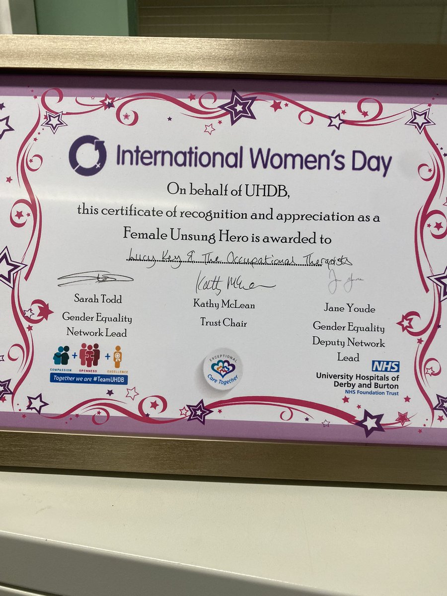 LLuce24's tweet photo. Very proud that myself and my team have been nominated for this award!! Thank you for the recognition of the importance of therapies within the acute setting at QHB! Very proud of my team-I couldn’t imagine working with better people!! @UHDBTrust @UHDBAHPs https://t.co/bpQQWZn3NB