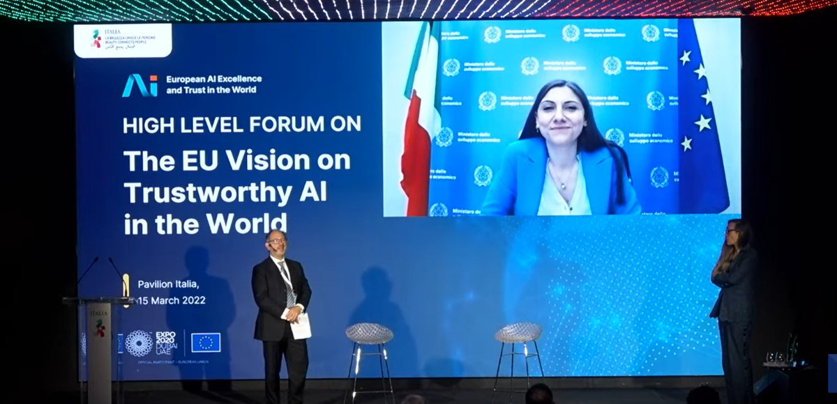 NGI4eu's tweet image. Bringing the #AI's European approach in the frame of Expo Dubai  

💡 human-centred
💡 sustainable
💡 trustworthy

Join the High-Level Forum organised by @EU_Commission

🔴 live now: excellenceandtrust.intouchai.eu/hlf-live-strea…

#EuropeanAIWeek
