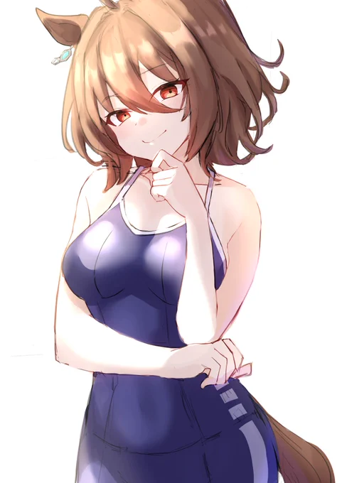 スク水タキオン
 #ウマ娘 