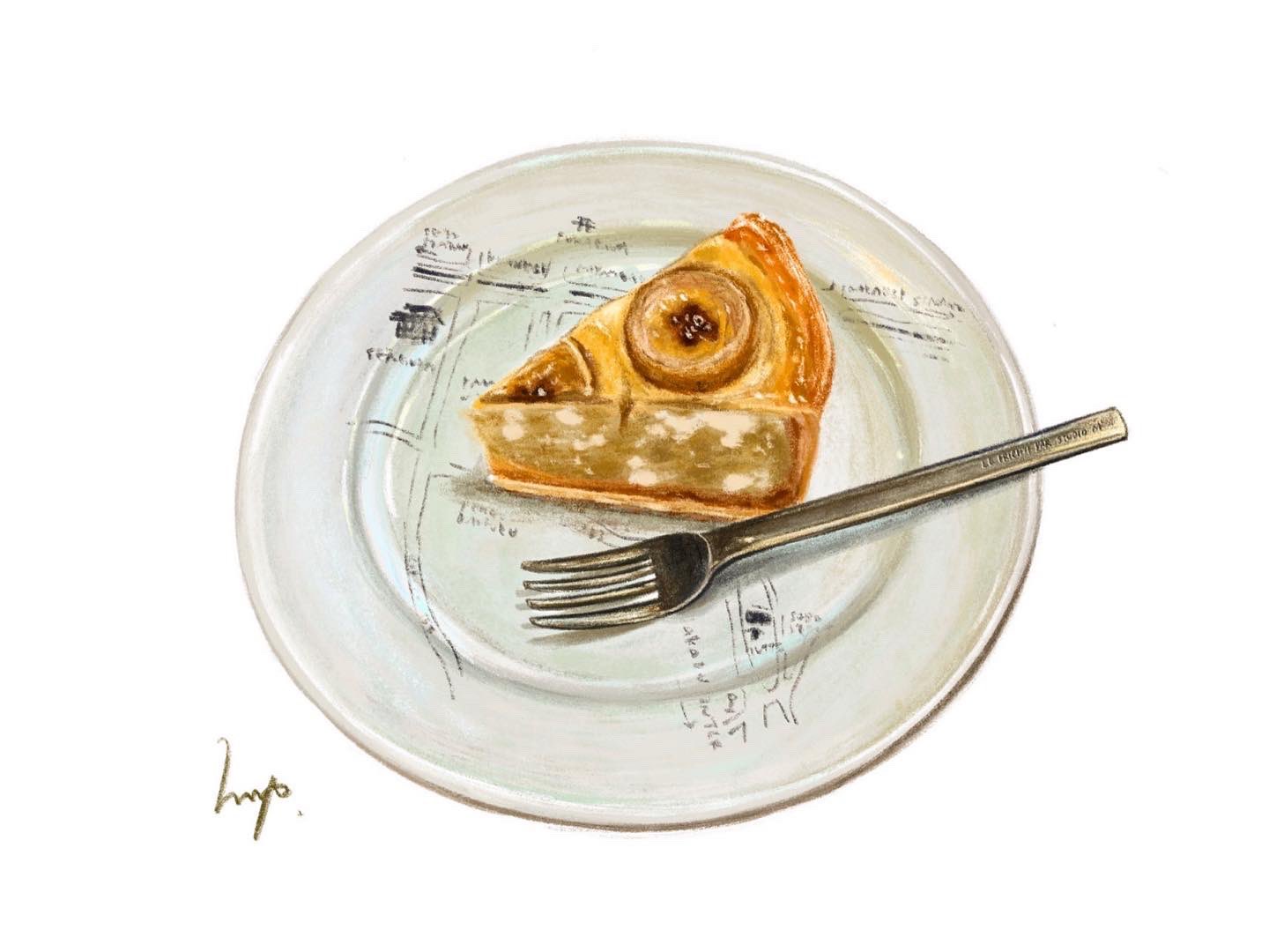 تويتر Asami Usui 臼井 あさみ على تويتر リコッタチーズとバナナのタルト 絵 イラスト 食べ物イラスト タルト 器 Illustration Foodillustration Artwork T Co bxsfmzrp