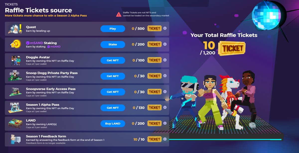 allenwalker5123's tweet photo. @TheSandboxGame I just participated in the daily #SandboxAlphaS2Contest for a chance to earn up to 1,000 $SAND! Starting March 14 -  Show your Raffle Tickets. Check out my screenshot below! 👇 #SandboxAlphaS2 https://t.co/hsryHiqs7B