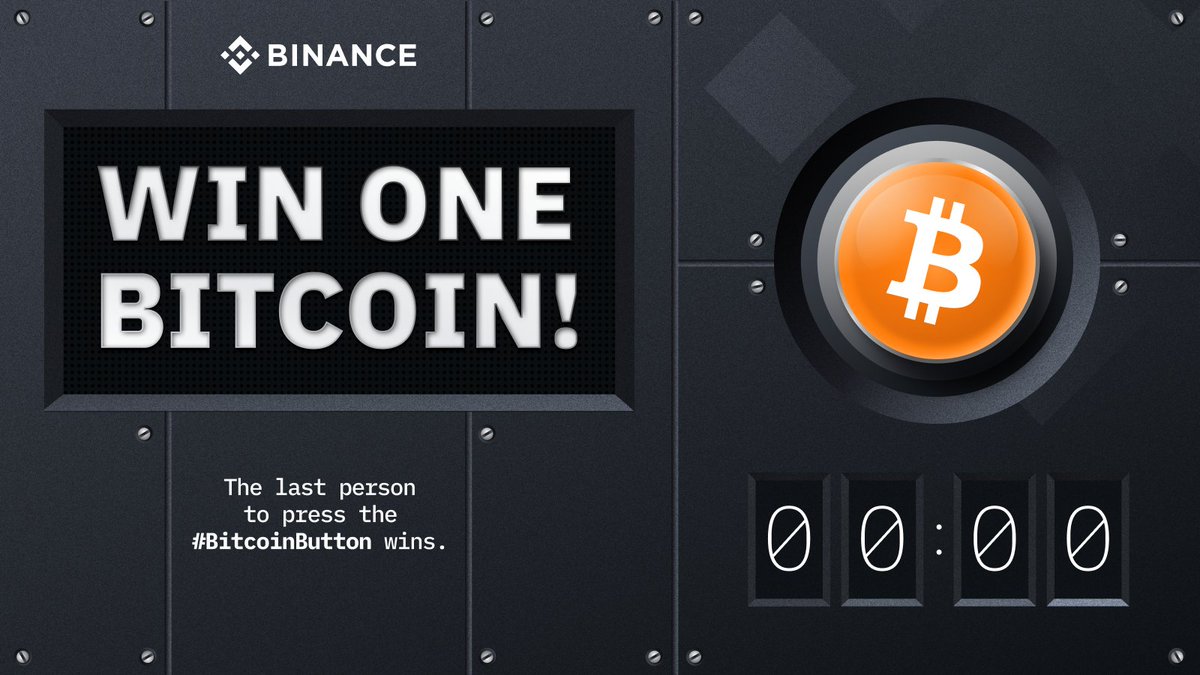 Introducing #BitcoinButton!
 
You could win one #Bitcoin at the press of a button.
 
Get started ➡️ binance.com/en/support/ann…