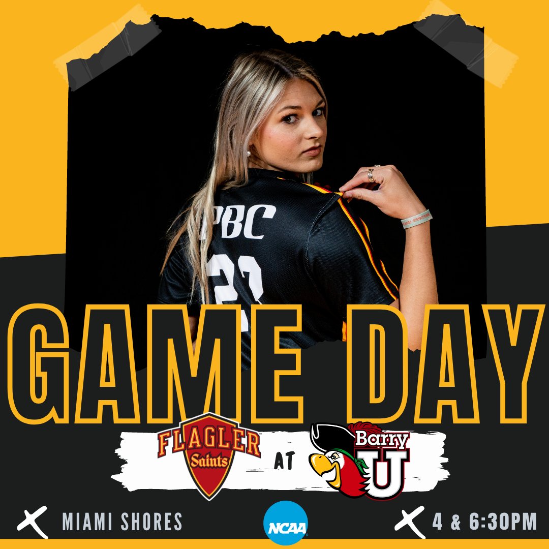 FlaglerSports's tweet photo. Spring break road trippin'  🚌🥎

🆚Barry
📍Miami Shores, Fla.
⏰4/6:30 p.m.
📊https://t.co/M18lsX59TE
🎥https://t.co/olCGEY2yXY

#GoSaints x @FlaglerSoftball https://t.co/aYo1FVRqgm