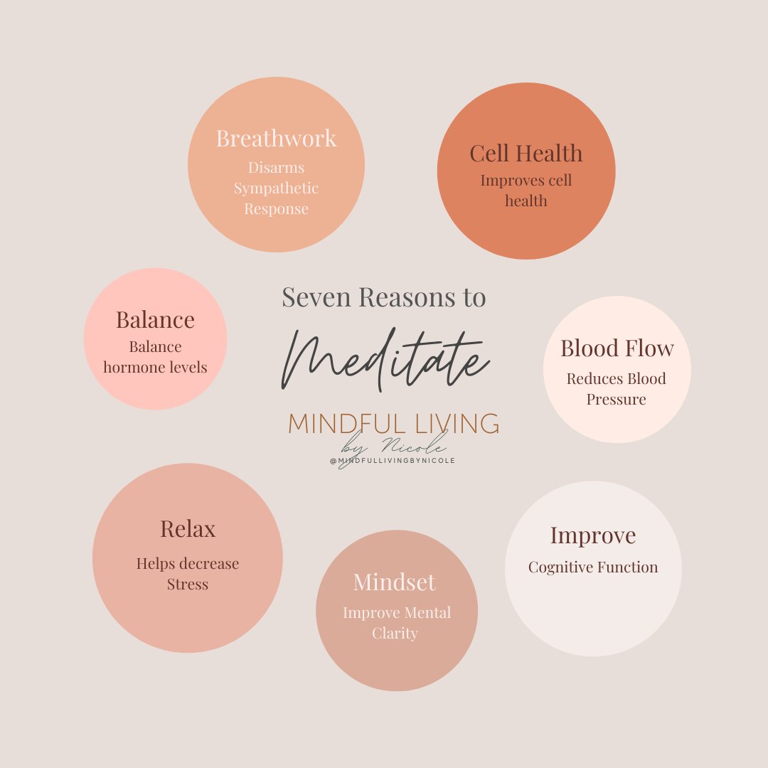 How many of you meditate? 
Here are 7 simple reasons you should give it a try! You will be amazed at what a difference it can make ✨ 🤍