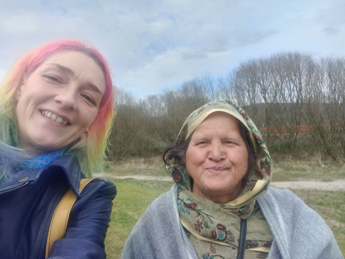 BennionRachael's tweet photo. A great start to the morning we've been joined for the day by Simon from Wavehill who is doing the @NASPTweets evaluation program and to kick it off we've joined the exercise group and are now on a sunny urban walk with the ladies from @KYPRochdale @petrus_cmty @easternhammer https://t.co/myRJVU6zt8