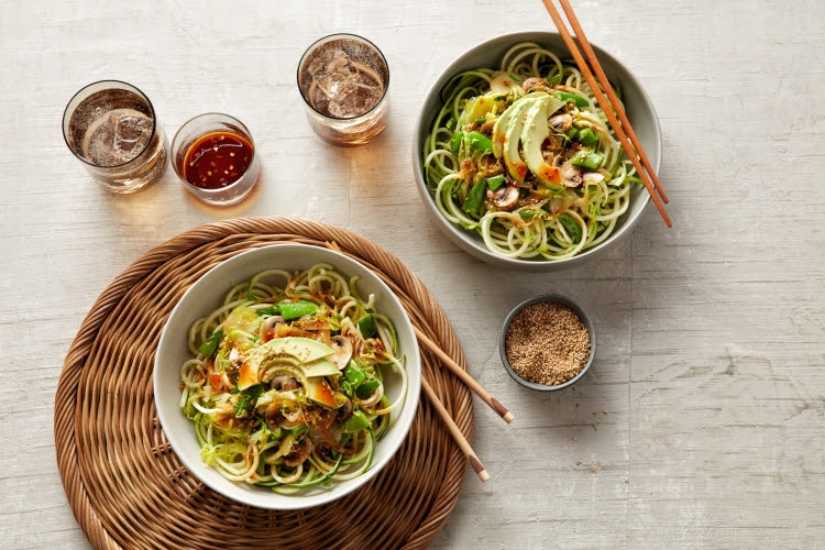 All the veggies arrive at your door sliced and diced and all the ingredients are pre-measured, so a healthy dinner is done in just 15 minutes or so. Check out our latest Diced &amp; Easy meal kit recipes and build your box! perfectlyimperfectproduce.com