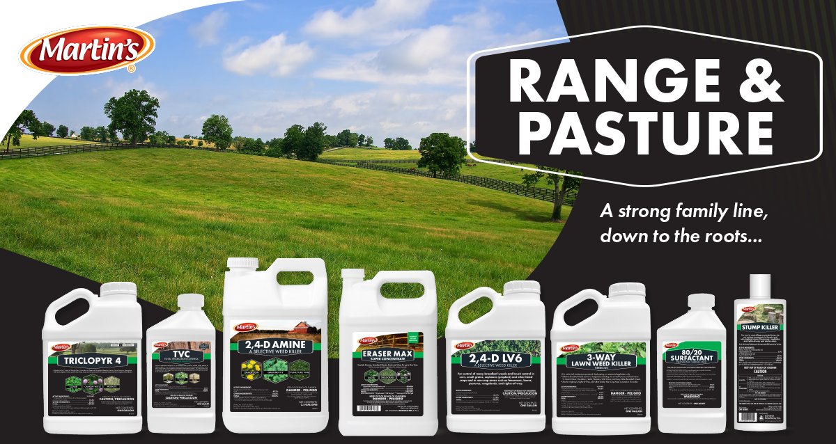 MartinsBrand's tweet photo. Martin’s Range & Pasture is a strong family line, down to the roots, and helps you get the most out of your land.
#RangeandPasture #BrushKiller #WeedKiller #FarmLife
LEARN MORE HERE >> https://t.co/aSALIKx8EK https://t.co/FN5w5PfIEb