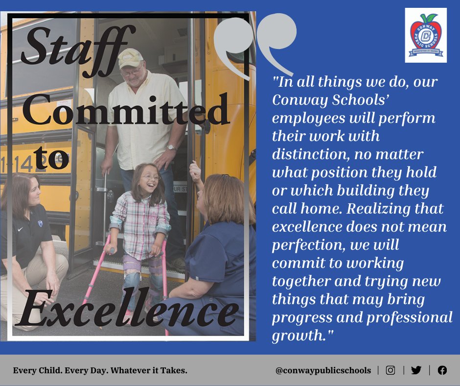 CPSD Core Value #2: "A Staff Committed to Excellence."