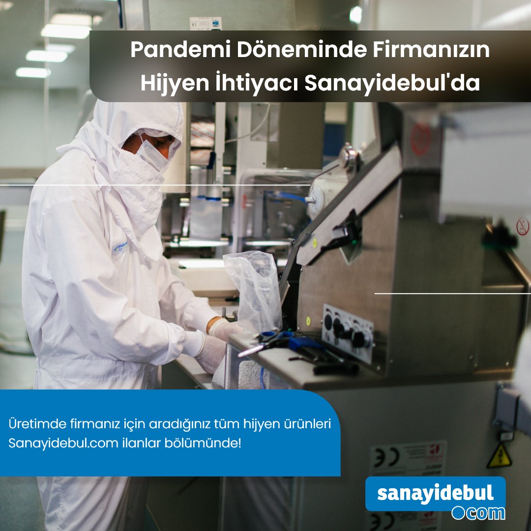 sanayidebul's tweet photo. Pandemi döneminde firmanızın hijyen ihtiyacı sanayidebul'da🔵

Türkiye’nin Dijital Sanayi Platformu
Bir Tıkla Talep Aç - Bir Tıkla Teklif Ver
https://t.co/qePPCjbRW0

#sanayidebul #sanayi #stok #ürün #tarımsanayi #pandemidönemi #covid #hijyen #üretim #dijitaldönüşüm #temizlik https://t.co/i6tJeQw9zL