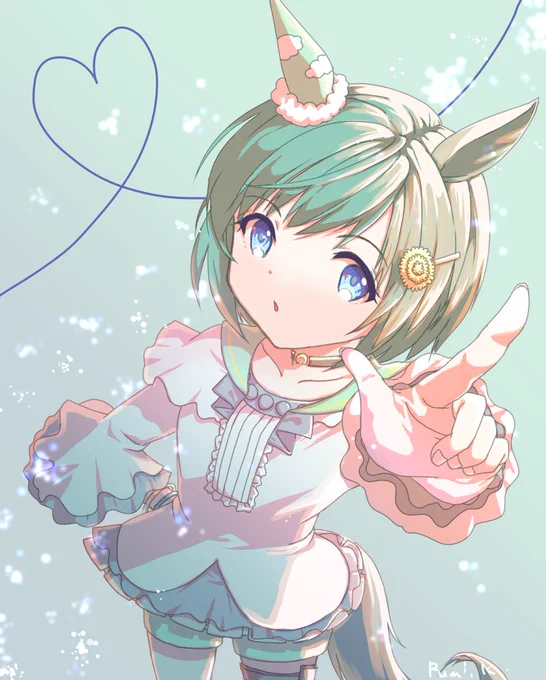 「見ててよね」
#ウマ娘 #ウマ娘プリティーダービー 
#セイウンスカイ 