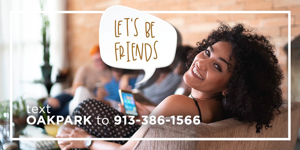 Let’s be friends! Text OAKPARK to 913-386-1566 to become an Oak Park Mall VIP shopper &amp; never miss giveaways, exclusive deals, and new store openings again! 📱✨