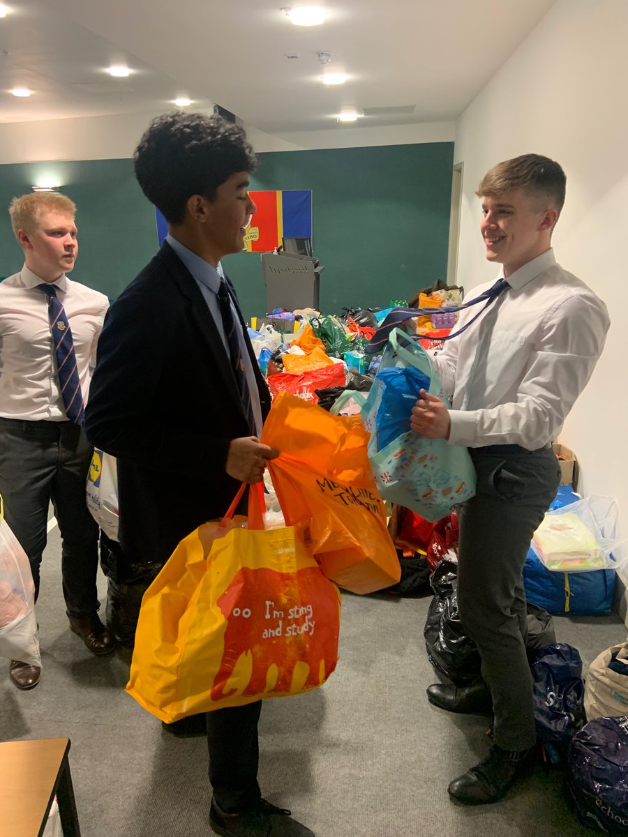 StambroseC's tweet photo. An overwhelming response to our appeal for items to go to those fleeing the conflict in #Ukraine. Amazing work from our school community with literally thousands of items donated! https://t.co/dbhSVu0i9M