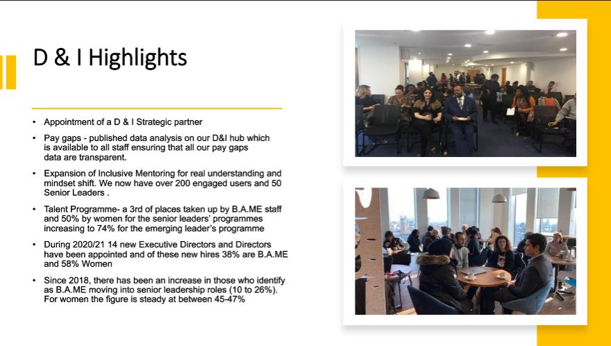 apseevents's tweet photo. Since 2018, there has been a 16% increase in BAME moving into senior leadership roles π
Serena Simon, Director of Communities @CityWestminster, talks creating tangible benefits to BAME communities internally, and externally, across Westminster #apsediversity https://t.co/n9nOCBdJdX