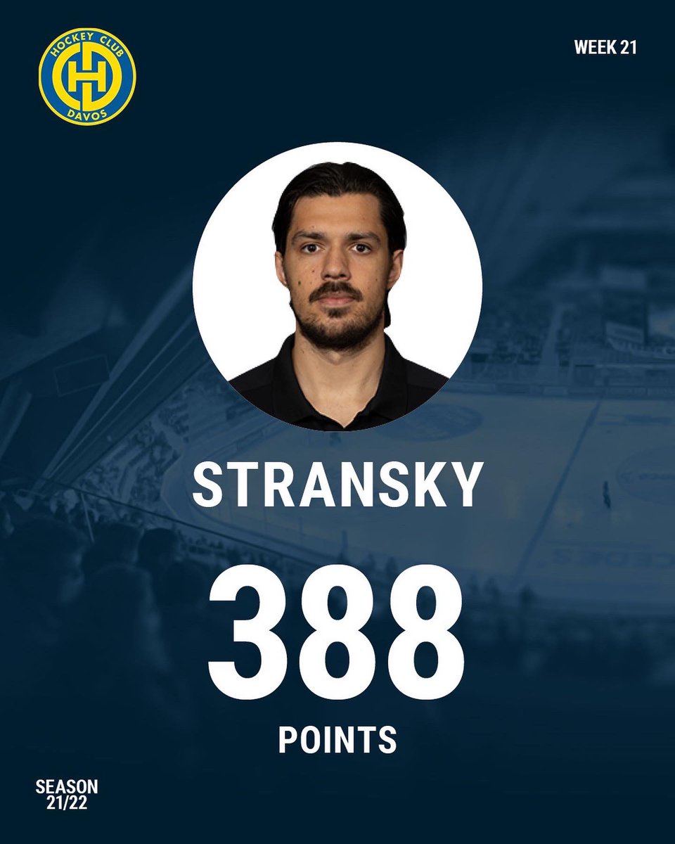 TopscorersApp's tweet photo. Der letzte PLAYER OF THE WEEK der regulären Saison!!! Matej Stransky vom @HCDavos_off 🏒🏒🥅🥅🔥🔥🔥 #topscorer #topscorers #nationalleague #eishockey #icehockey #swissicehockey #hockeymanager #fantasyhockey #playeroftheweek #postfinance https://t.co/09BqpA5GZ1