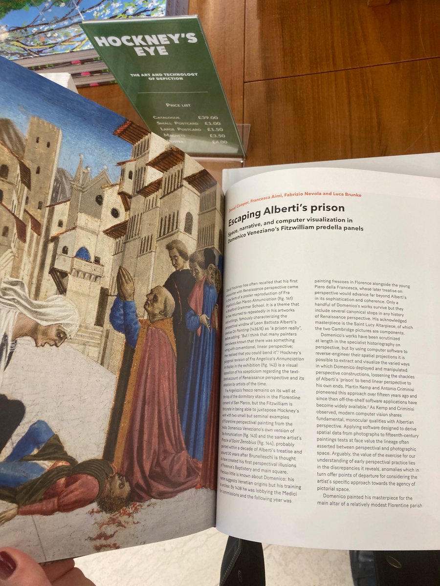 Shout-out to my supervisors and colleagues <a href="/florence4d/">@Florence4D</a> for their contribution to the exhibition ‘Hockney’s Eye: The Art and Technology of Depiction’ <a href="/FitzMuseum_UK/">Fitzwilliam Museum</a> - their video is a brilliant demonstration of how DH tools can help understand pictorial space