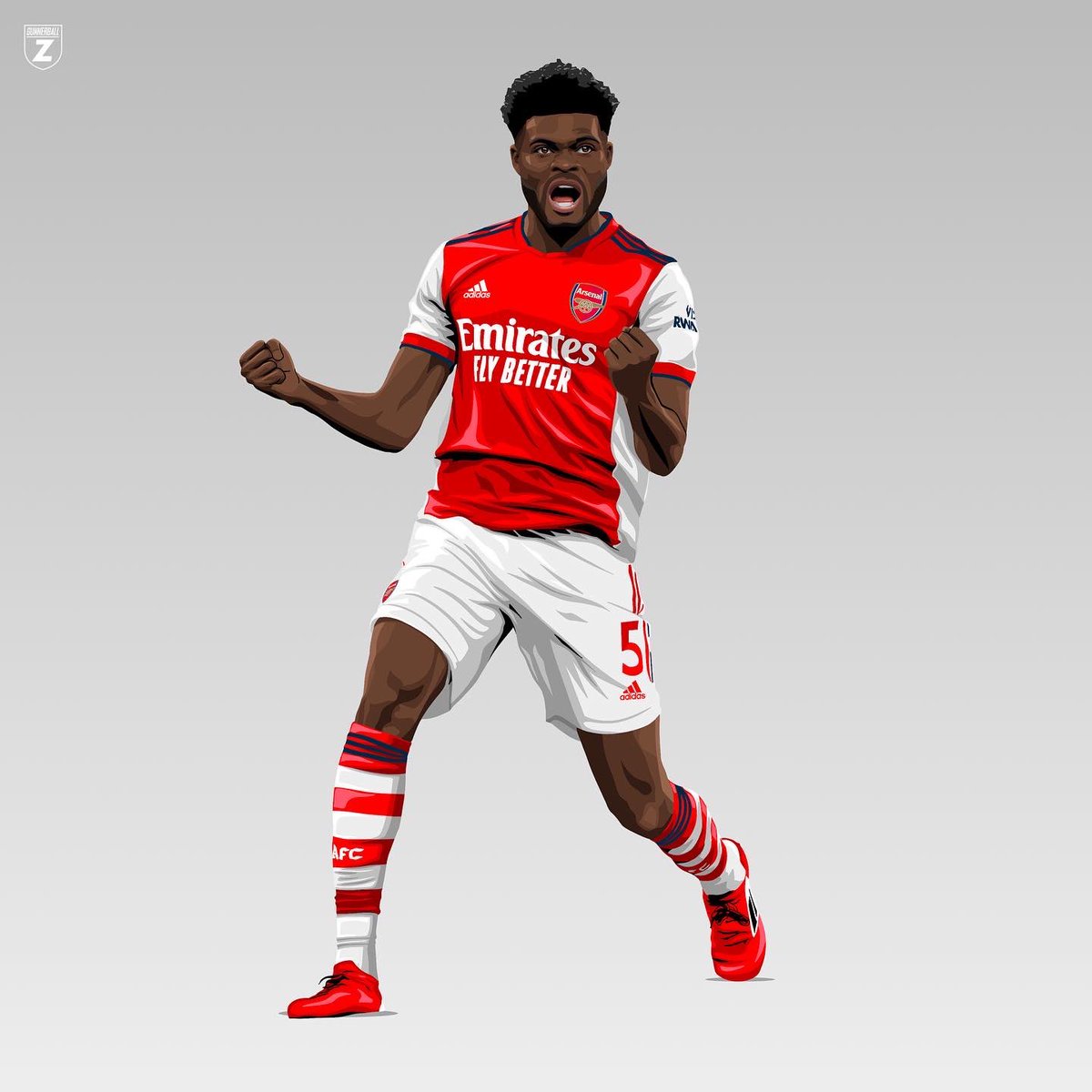 GunnerBallZ's tweet photo. Thomas Partey Celebration. 🎉

Likes and RTS appreciated! 

#thomaspartey #arsenal #ARSLIV https://t.co/fxuSSYdgsA
