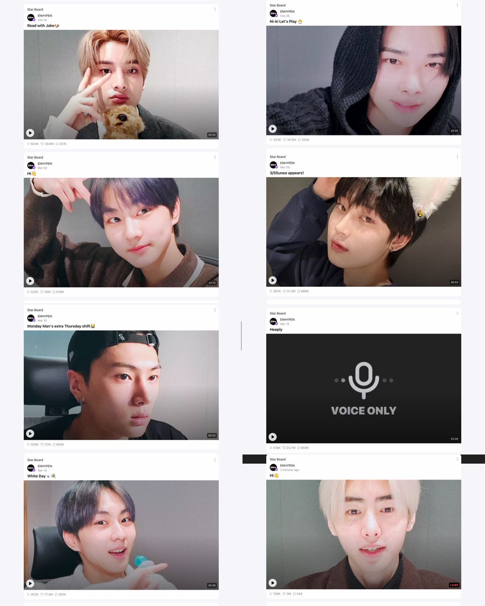 7/7 members solo vlive #ENHYPEN