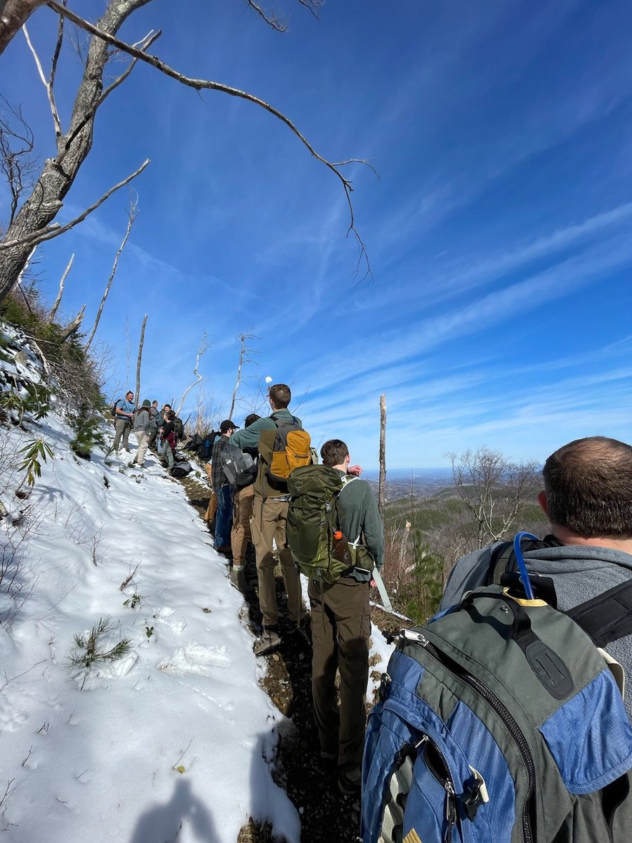 QMacrocarpa22's tweet photo. Day 1 of Disturbance Ecology in the GSMNP: Thanks Rob Klein and Matt Wood of NPS!  Day 1 was Table Mt Pine and salamanders.  What will Day 2 bring?  #DisturbedAtPurdue https://t.co/kSf6FPdXVA