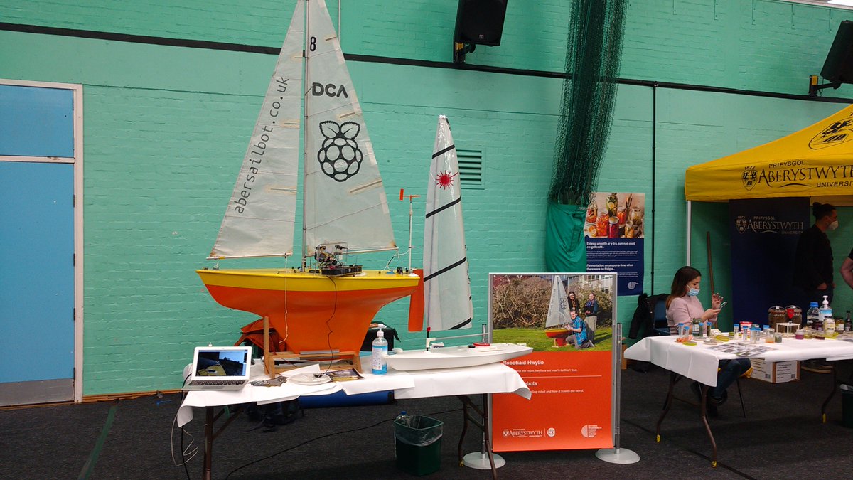 Showing off our boats to local schools at #BritishScienceWeek2022