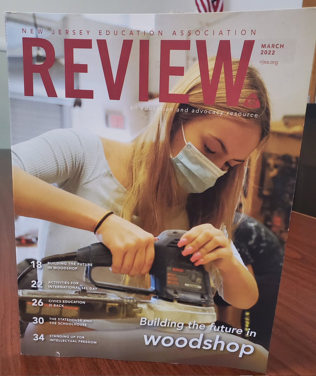 woteched's tweet photo. Great article in the NJEA Review magazine on the importance of Woodshop classes and how they provide a foundation for a variety of skilled trade careers that are in high demand. https://t.co/KCmWQuUFnU