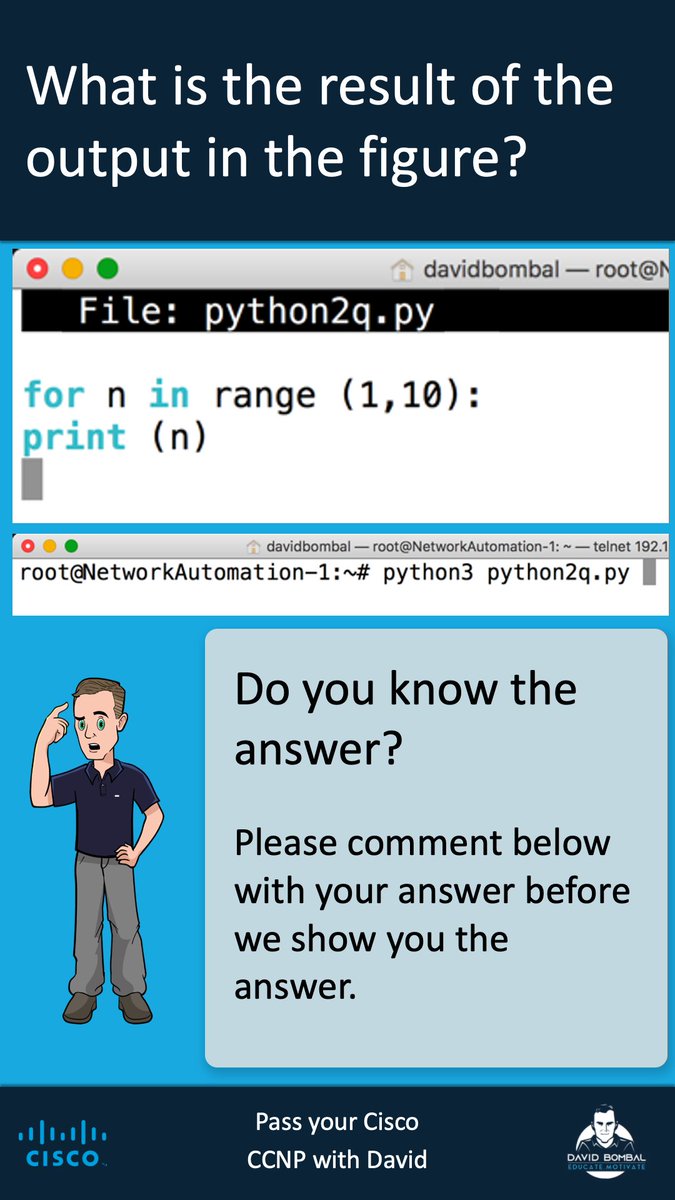 davidbombal's tweet photo. Pass your Cisco CCNP with David

#CCNP #DevNet #Cisco #python https://t.co/Q7kTn2jgMu