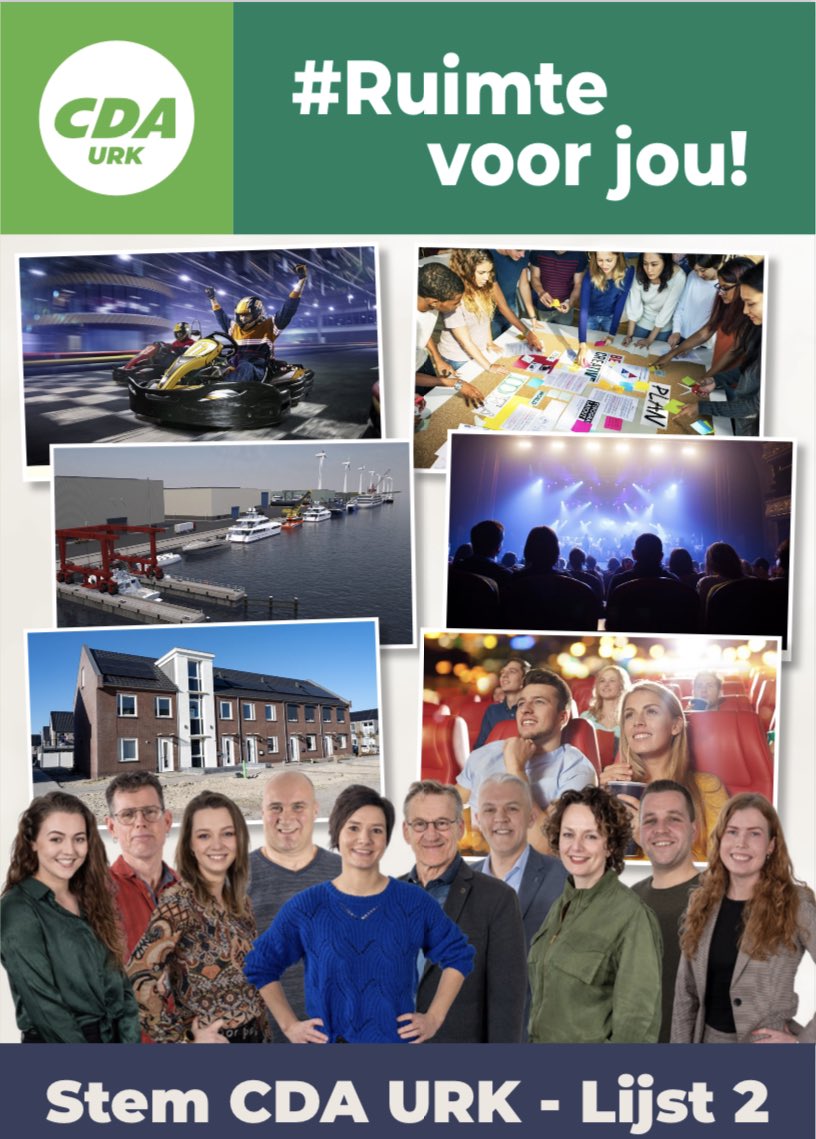 #Ruimtevoorjou! Stem CDA #Urk