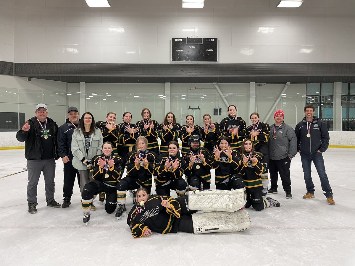 FuzionSps's tweet photo. SP650 are EFHL U15 Female A champs!  

After a semi final win vs EG602, which went to a shoot out, the girls took home gold in a 5-0 win over EG601.  

Both teams will go on to represent EFHL at provincials in Lethbridge. Way to go Fuzion &amp; best of luck at Provincials! https://t.co/SkIdhOoI9A