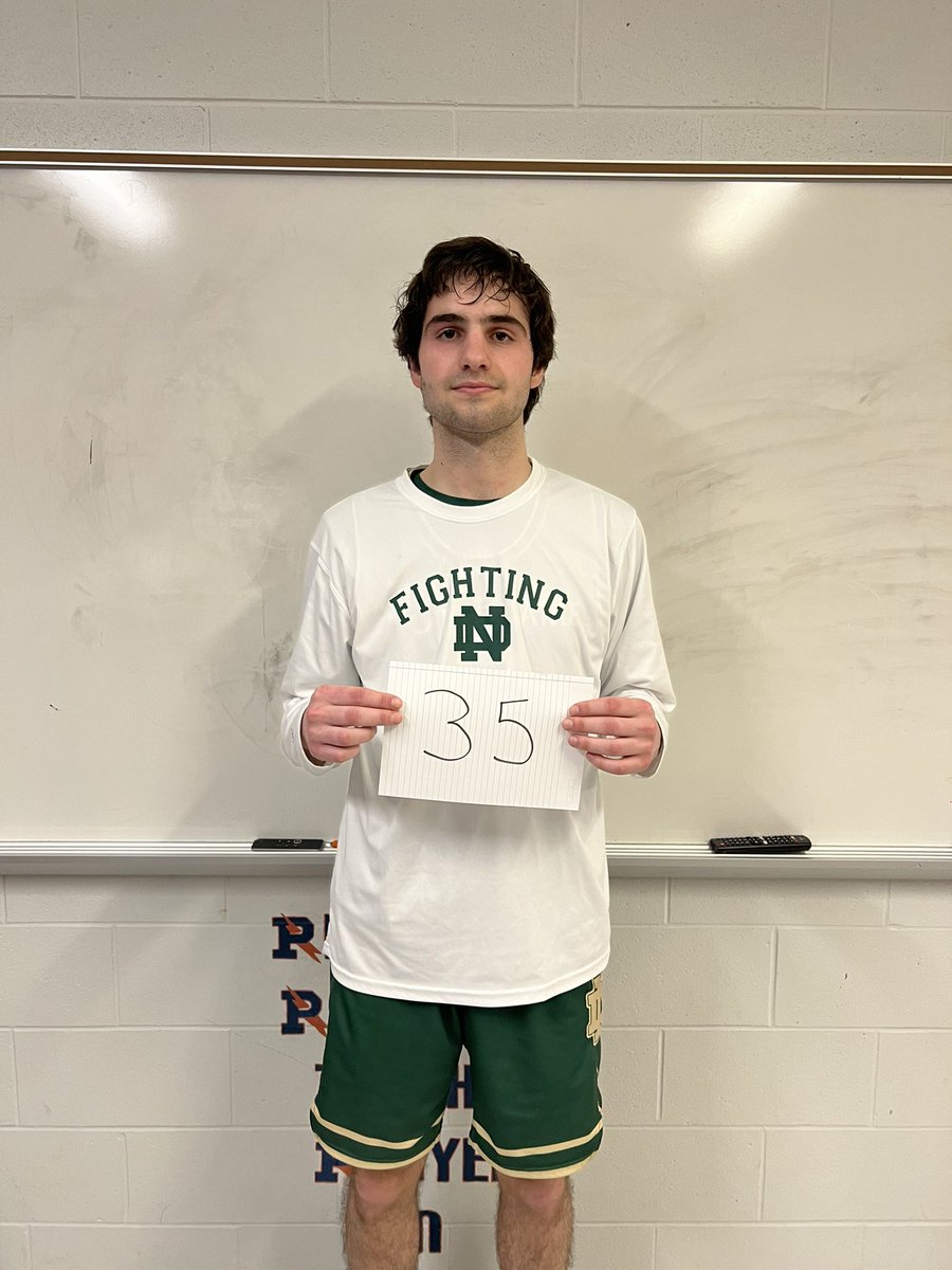Last nights top scorers were:
Jon Risi 35pts!!!!
Wade Robinson 9pts
Jack Olis 8pts
Jacob Tuttle 7pts
The Irish will play Goodrich Wednesday for the regional championship. 7pm @ Flint Powers. #GoIrish