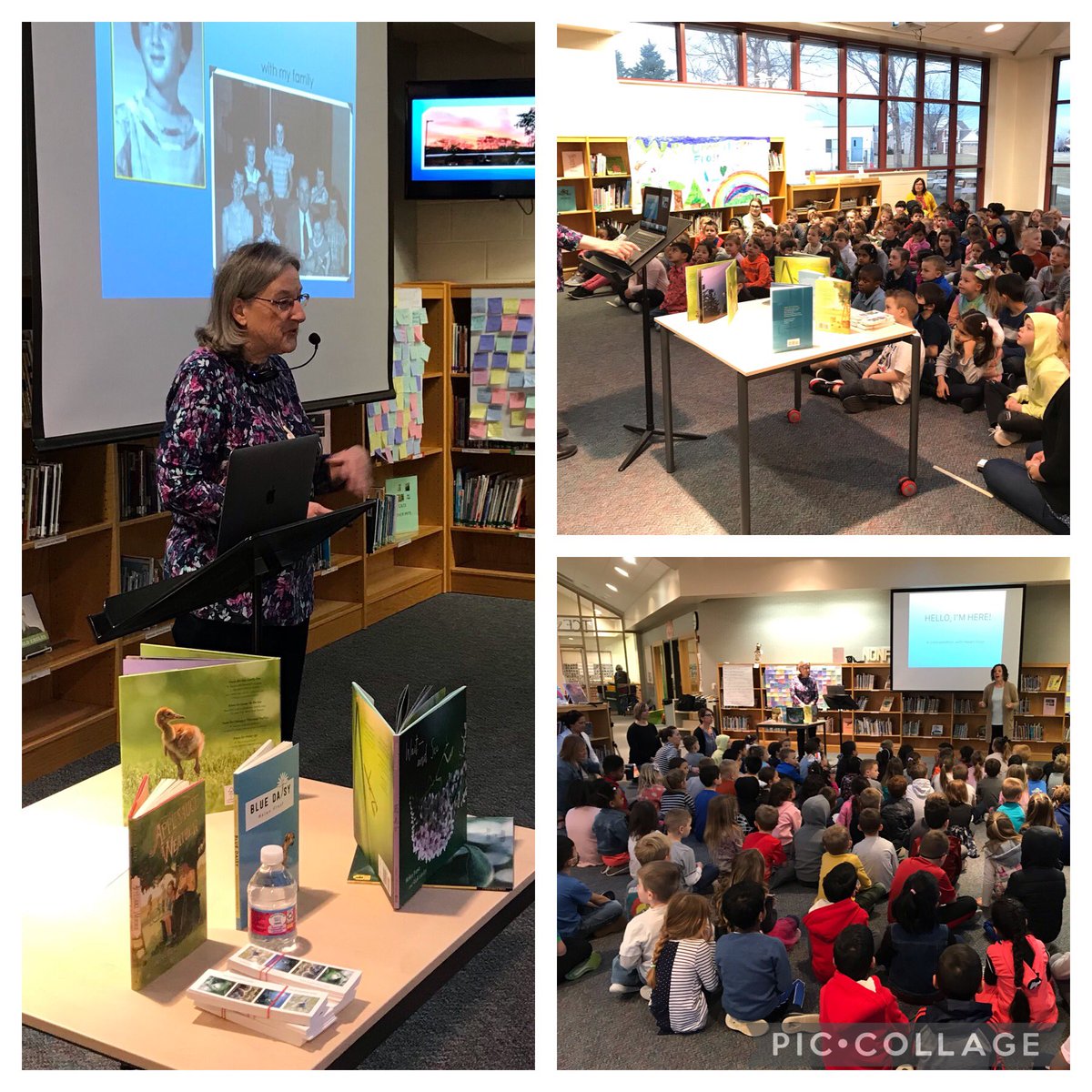 Author Helen Frost visited us today!  We learned a lot about how books are written!