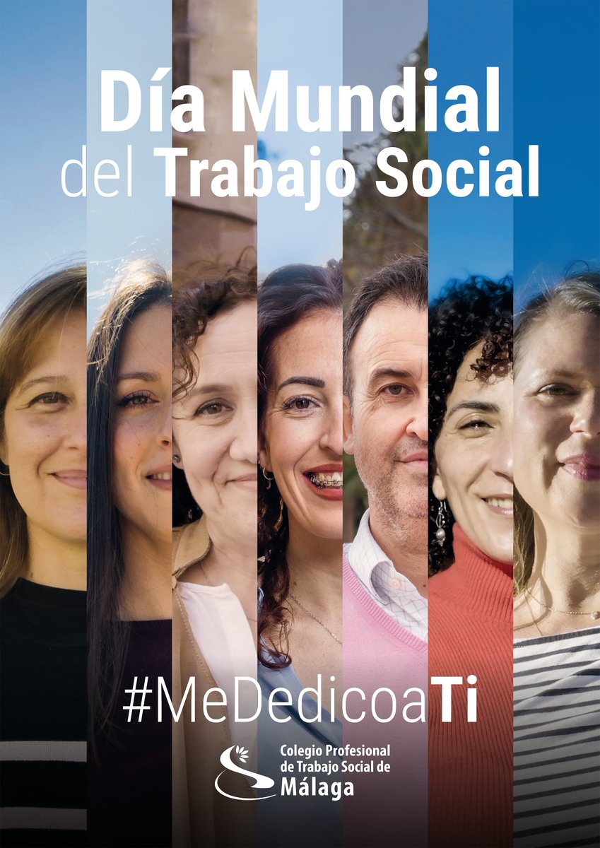 COLEGIOTSMALAGA's tweet photo. Hoy se celebra el #DíaMundialDelTrabajoSocial y el @COLEGIOTSMALAGA presenta su campaña #MeDedicoaTi, al objeto de reconocer y visibilizar la labor que las y los profesionales del #TrabajoSocial desarrollan a diario.
🎞️https://t.co/KgDpylEHka
#DíaTrabajoSocial2022 https://t.co/veuMpM5XFW