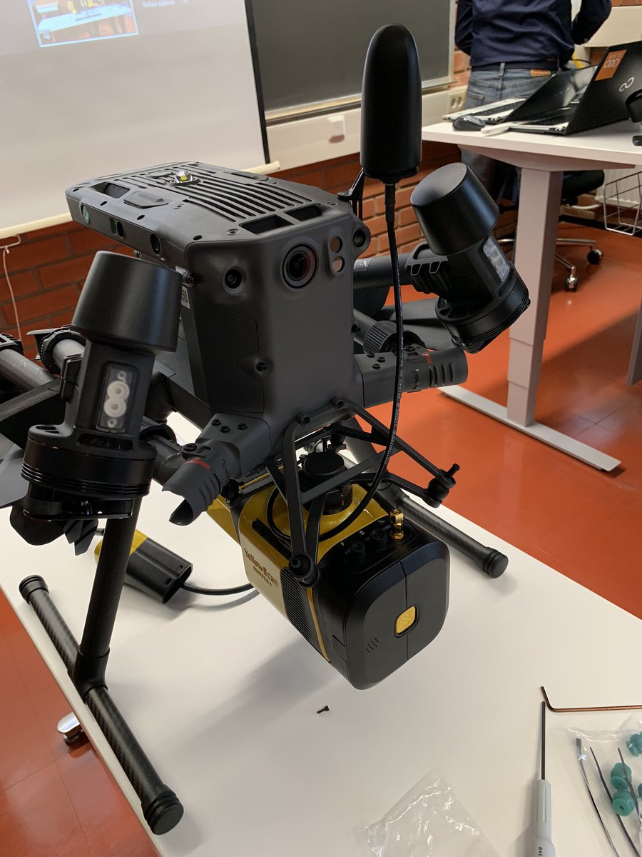 TimoKumpula1's tweet photo. Testing our new UAV lidar. #Yellowscanmapper Landmod,  C-Neut @IBCCarbon @CharterArctic projects will have a lot of use for it in coming summer. @DigGeoUef @UEFGeoHistory https://t.co/dNnIj4kQY0