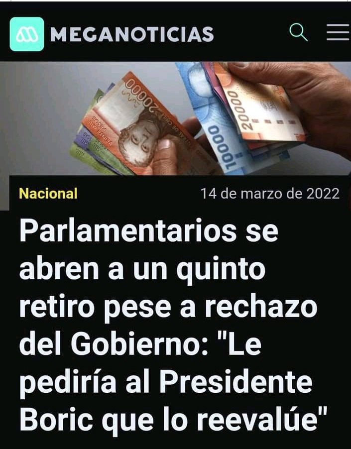Julievillal's tweet image. ⚠️Ahora se Suma al #QuintoRetiro  Bancada Del Partido de la Gente 💪💪💪🇨🇱 @Camara_cl VAMOS CON TODO 💪💪 Sigamos apurando NUESTRO 
#QuintoRetiroUrgente 
#QuintoRetiroUrgente
